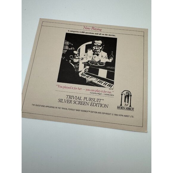 Trivial Pursuit Baby Boomer Edition - SubsidiarCard Set  for use withMaster Game - Picture 2 of 5